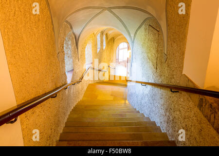 Intérieur du monastère à Metzerlen-Mariastein, Canton de Soleure, Suisse. Banque D'Images