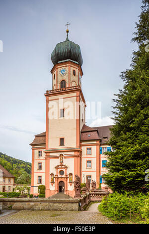 Monastère de Saint Trudpert, monastère, Münstertal Forêt Noire, Bade-Wurtemberg, Allemagne' l'Europe. Banque D'Images