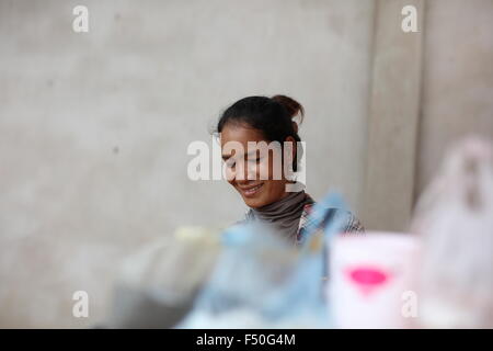 Portrait of Asian woman smiling Banque D'Images