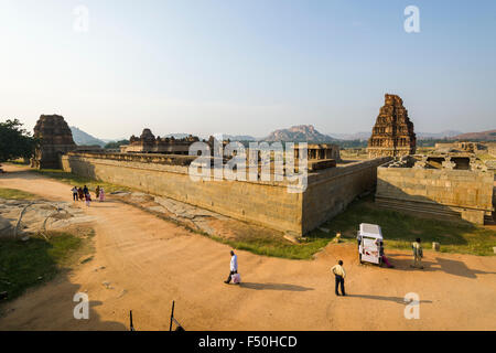 Le temple vitthala, une partie des ruines de l'ancien empire vijayanagara, qui a été créé en 1336 par harihara i et son Banque D'Images