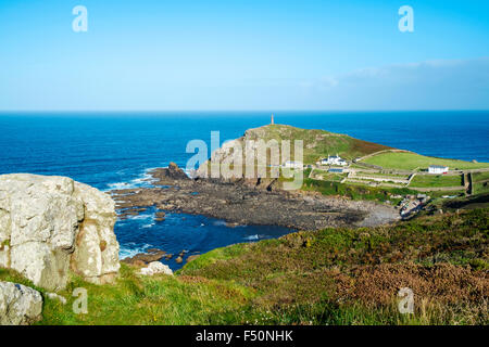 Cape Cornwall près de St.juste à Cornwall, England, UK Banque D'Images