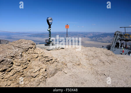 Sommet du Mont Rendesvous en Grand Tetons National Park, Jackson Hole, Wyoming Banque D'Images