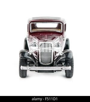 Modèle antique car, isolé sur fond blanc Banque D'Images