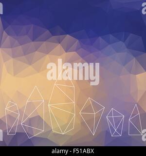 Arrière-plan de cristaux Illustration de Vecteur