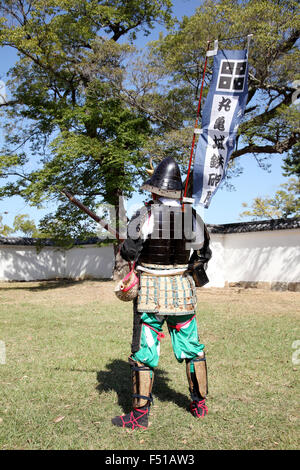 Samouraï japonais avec le feu fusil serrure Banque D'Images