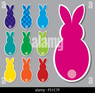 Lapin de Pâques lumineux mis en format vectoriel. Illustration de Vecteur