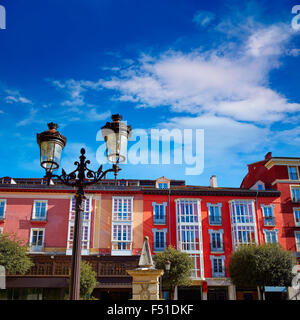 Burgos plaza de la place Libertad façades en Castilla Leon d'Espagne Banque D'Images