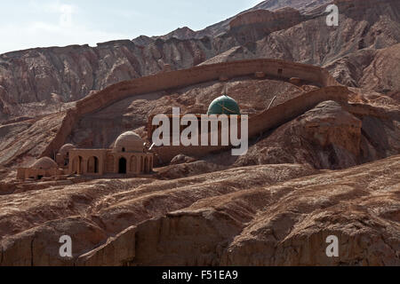 Mosquée du village de Toyuq, région autonome du Xinjiang, Chine. Banque D'Images