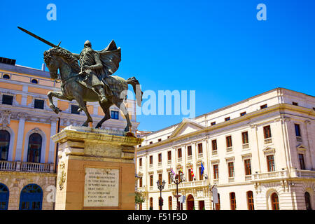 Hotel Nobel Burgos statue en Castilla Leon d'Espagne Banque D'Images