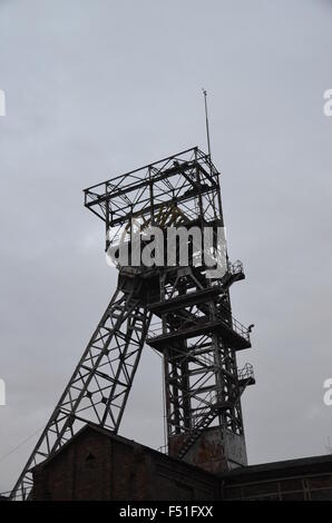 L'exploitation minière historique des mines de charbon de l'arbre Banque D'Images