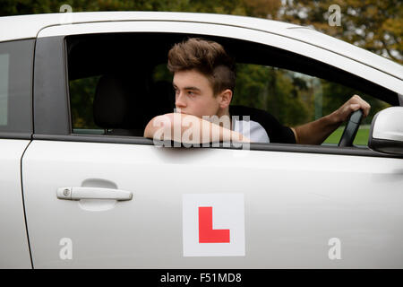 L'apprenti conducteur britannique Banque D'Images