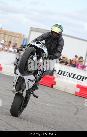 New Jersey USA, 12/09/2015, les photos prises de Jason Britton et associé chez MotoAmerica au cours de l'événement, stunt rider ©AimeeHerd Banque D'Images