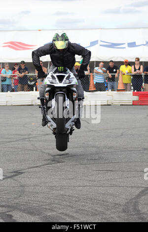 New Jersey USA, 12/09/2015, les photos prises de Jason Britton et associé chez MotoAmerica au cours de l'événement, stunt rider ©AimeeHerd Banque D'Images