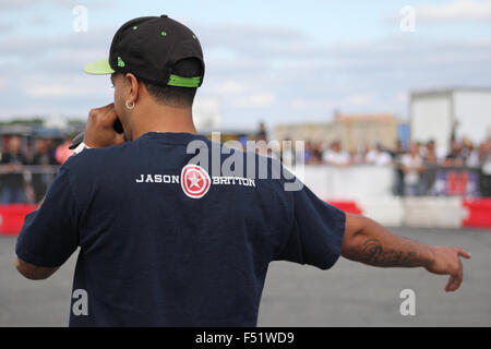 New Jersey USA, 12/09/2015, les photos prises de Jason Britton et associé chez MotoAmerica au cours de l'événement, stunt rider ©AimeeHerd Banque D'Images