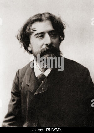 Alphonse Daudet, 1840 - 1897. Romancier français. Banque D'Images