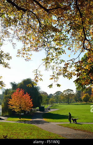 L'automne à Wardown Park à Luton, Bedfordshire Banque D'Images