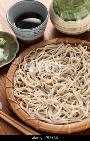 Mori soba, nouilles de sarrasin froides, de la nourriture japonaise Banque D'Images