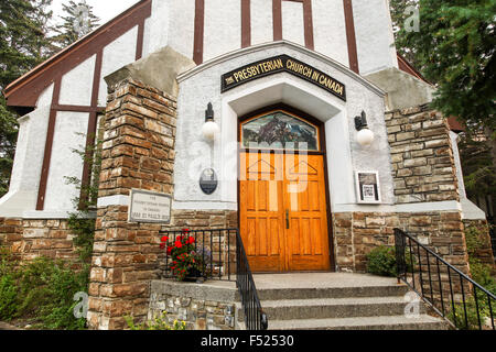 Saint Paul's Presbyterian Church Banff National Park Alberta Canada Banque D'Images