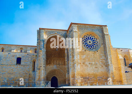 Villalcazar de Sirga église Santa Maria la Blanca Chemin de Saint-Jacques à Palencia Banque D'Images