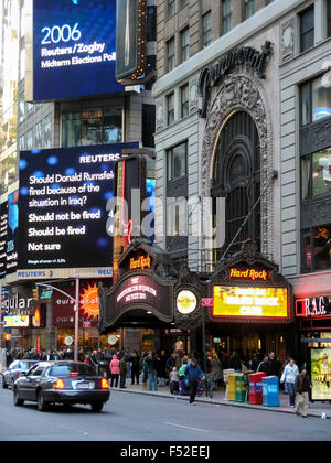 Vue des rues de New York, New York, USA Banque D'Images