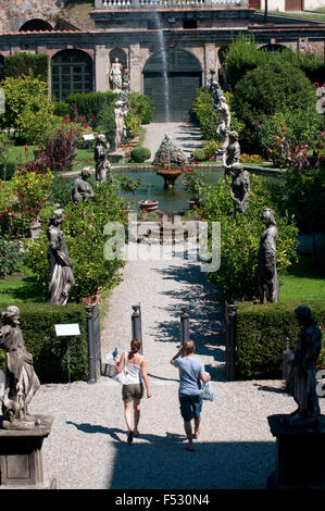 Italie, Toscane, Lucca, Palazzo Pfanner Palce, jardin Banque D'Images