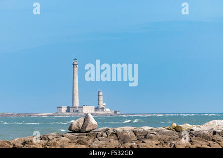 Le vieux phare de Barfleur, Normandie, France, 2015 Banque D'Images