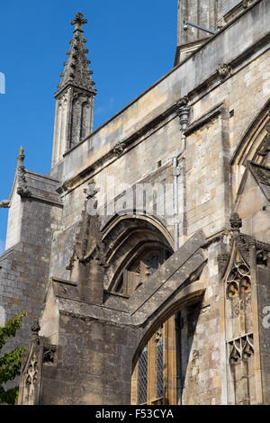 Boutant" de la cathédrale de Winchester, Hampshire, Angleterre Banque D'Images