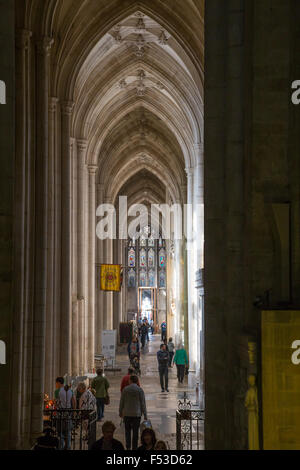 Intérieur de la cathédrale de Winchester, Hampshire, Angleterre Banque D'Images