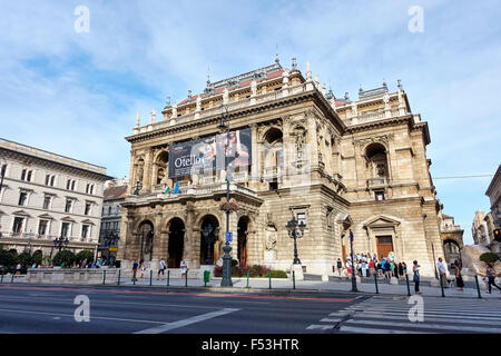 Opéra National de Hongrie, Budapest, Hongrie Banque D'Images