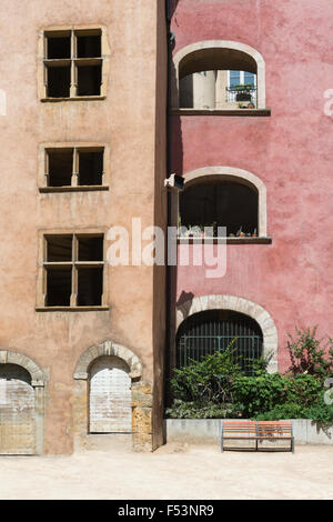 Traboule Maison des Avocats, quartier Saint Jean, le Vieux Lyon, Lyon, Rhône, France, Site du patrimoine mondial de l'UNESCO Banque D'Images