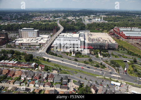 Vue aérienne de Sands Casino à Bethlehem, Pennsylvanie Banque D'Images