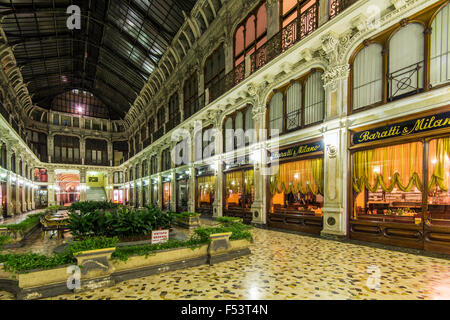 Galleria Subalpina, Turin, Piémont, Italie Banque D'Images