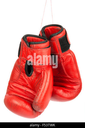 Red boxing gloves Banque D'Images