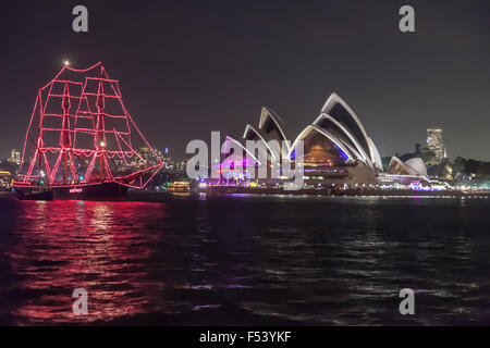 La veille du Nouvel An, Fireworks, Sydney, Australie. Banque D'Images