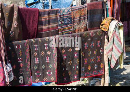 Produits pour les cheveux de Pele, Yak La col de montagne, Wangdue Phodrang, Bhoutan Banque D'Images