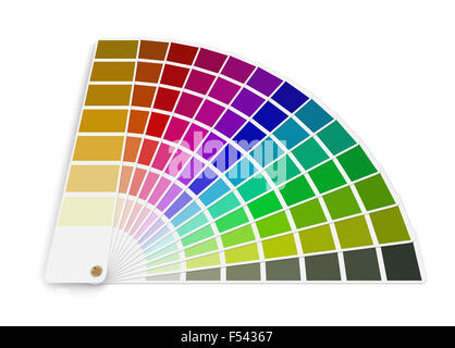 Palette de couleurs Pantone guide. Image avec clipping path Banque D'Images