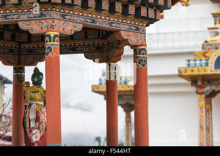 Le National Memorial Chorten à Thimphu, Bhoutan, hiver Banque D'Images