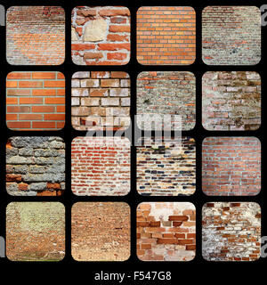 Collection de textures vieillies mur prêt pour votre conception Banque D'Images