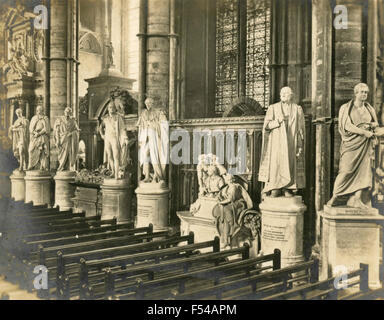 Les hommes d'état Le coin , l'abbaye de Westminster, Londres, Royaume-Uni Banque D'Images