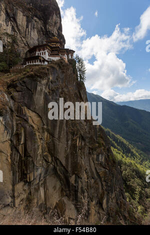 Le nid du tigre, près de Paro, Bhoutan Banque D'Images