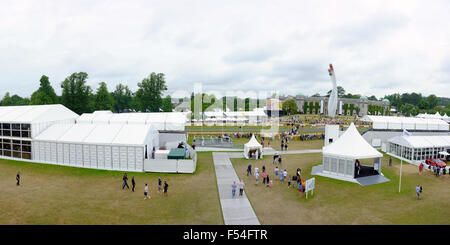 Un panorama de la Goodwood Festival of Speed au Royaume-Uni. Banque D'Images