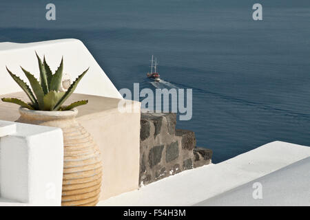 Santorin, Grèce - 19 septembre 2015 : Santorin ,Thera Thira , Grèce et officiellement le 19 septembre 2015- Santorini est un est Banque D'Images