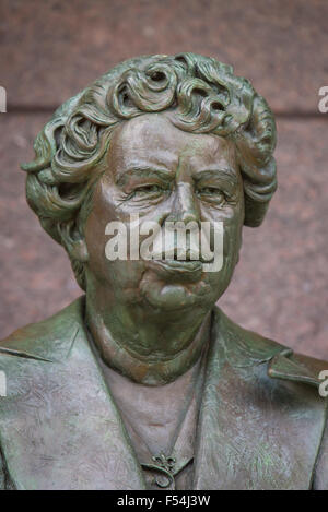 WASHINGTON, DC, USA - statue en bronze d'Eleanor Roosevelt à Franklin Roosevelt Memorial Banque D'Images