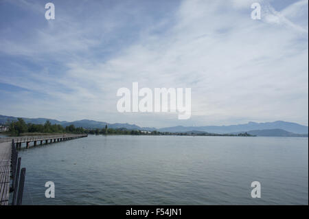 Holzbrücke Rapperswil-Hurden Banque D'Images