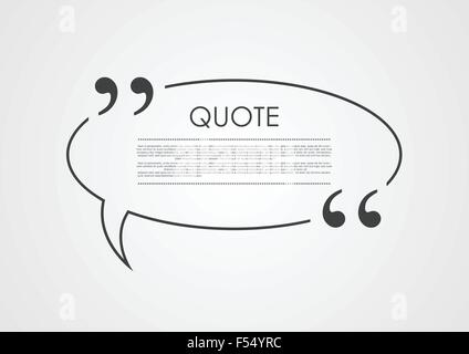 Bulle de dialogue vierge devis vecteur conception abstraite Illustration de Vecteur