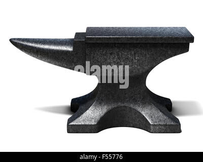 Anvil 3d illustration isolated on white Banque D'Images