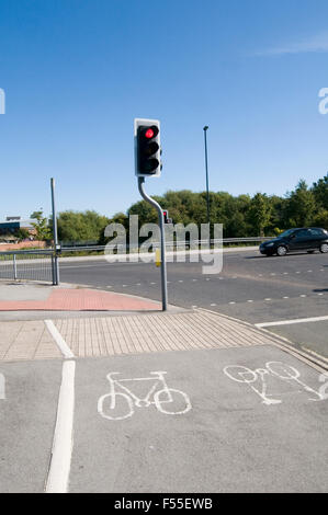 Chemins cyclables cyclepath cyclepaths vélo équitation sentiers sentier distinct sentiers sentier droit de passage public divisé Banque D'Images