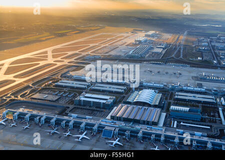 Gerany, Munich, l'aéroport international Franz-Josef-Strauss Banque D'Images