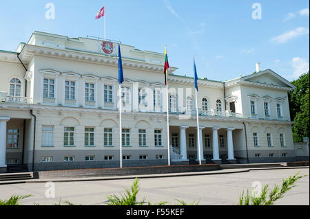 Palais présidentiel, Vilnius, Lituanie, Europe Banque D'Images