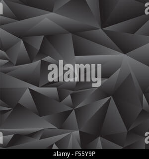 Résumé motif polygonal gris Banque D'Images